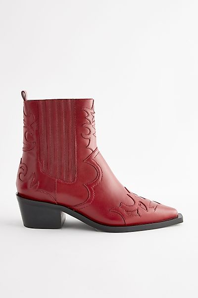 Next Hochwertige Cowboy-Stiefeletten aus Leder Stiefelette günstig online kaufen