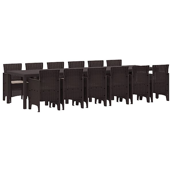 vidaXL Gartentisch 13-teiliges Garten Esstisch Set günstig online kaufen