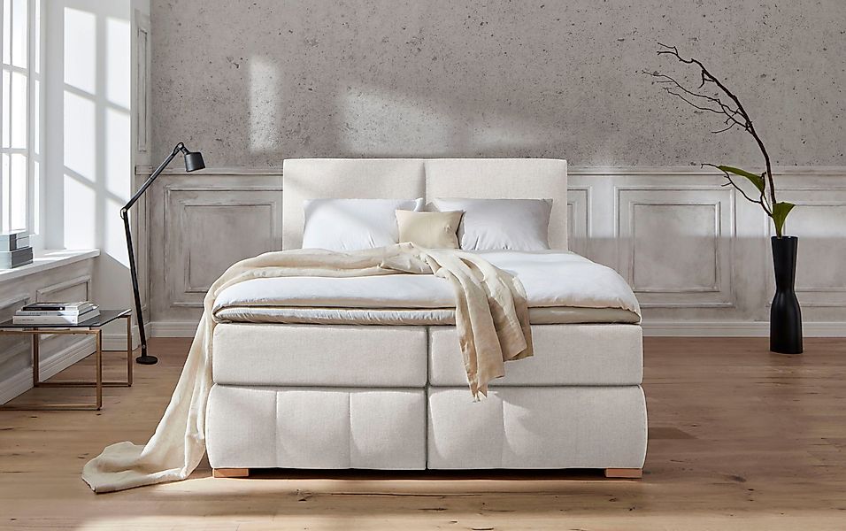 Home affaire Boxspringbett "Wehma", inkl. Topper in 3 verschiedenen Matratz günstig online kaufen