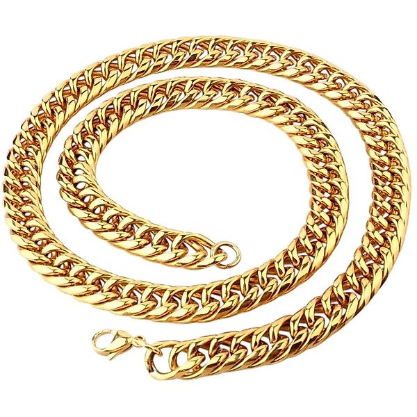 Karisma Schmuck Panzerkette Edelstahl Halskette Hiphop/Rapper/Iced Out/ 12m günstig online kaufen