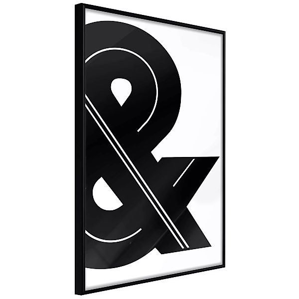 Poster - Ampersand (black And White) günstig online kaufen