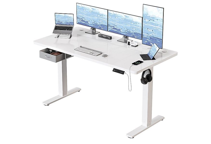 HOMALL Schreibtisch mit Memory-Funktion, höhenverstellbar, breitere Tischpl günstig online kaufen