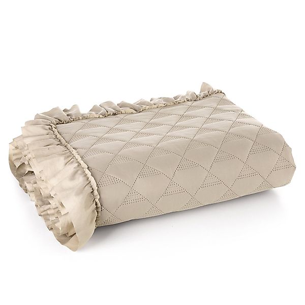 Eurofirany Tagesdecke VANESA & LIBI, Stepppdecke Rüsche Bettüberwurf gestep günstig online kaufen