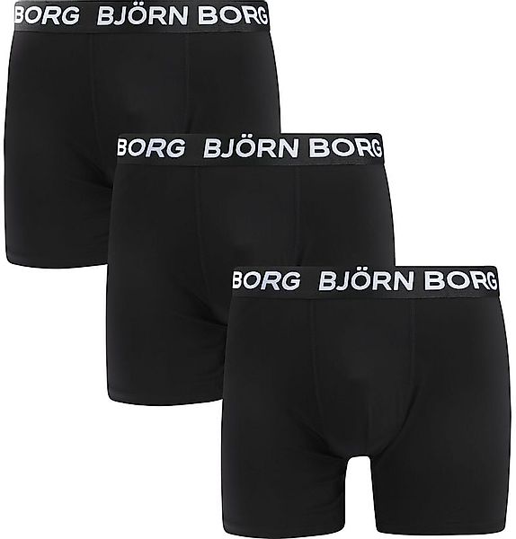 Bjorn Borg Sports Boxershorts 3-Pack Schwarz  - Größe XL günstig online kaufen