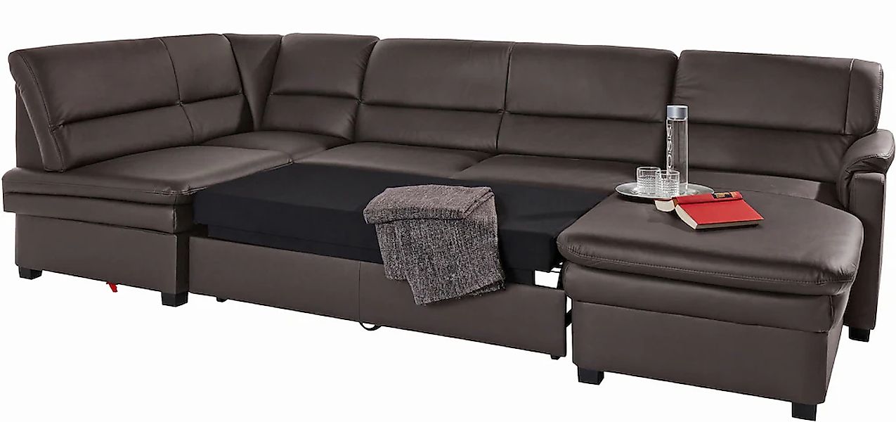 sit&more Wohnlandschaft "Pisa U-Form", mit Federkern, wahlweise mit Bettfun günstig online kaufen