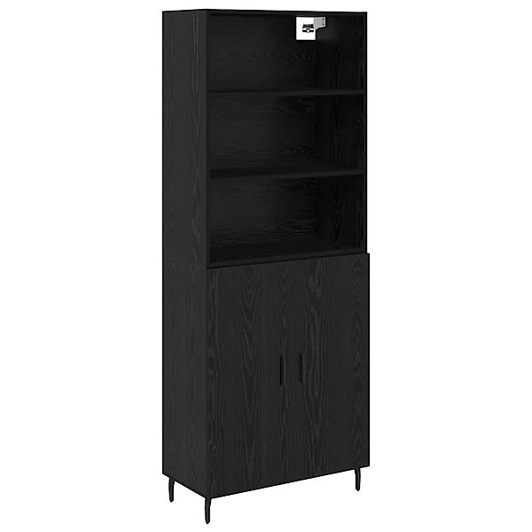 vidaXL Highboard 2 Stk Schwarz Eichen-Optik 69,5 x 34 x 180 cm 3416139 günstig online kaufen