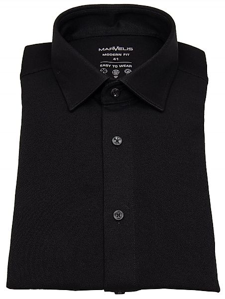 MARVELIS Langarmhemd Modern Fit leicht tailliert günstig online kaufen