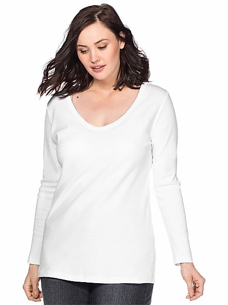 Sheego Langarmshirt "Langarmshirt", 1 Stk. günstig online kaufen