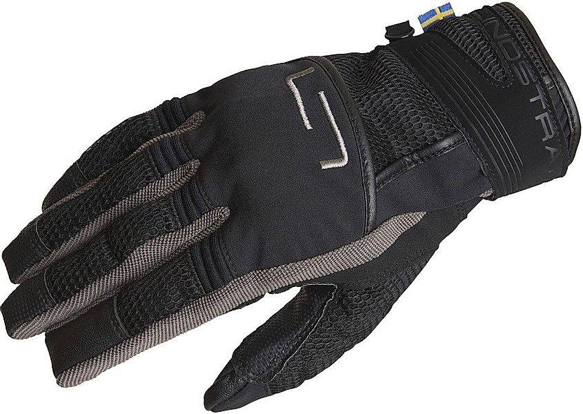 Lindstrands Motorradhandschuhe Glove Nyhusen Black/Grey günstig online kaufen