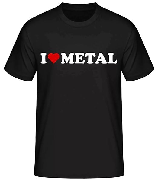 I Love Metal · Männer Basic T-Shirt günstig online kaufen