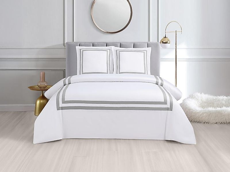 Satinbettwäsche - 100 % Baumwolle - 120 Fäden/cm² - Bettdeckenbezug 240 x 2 günstig online kaufen