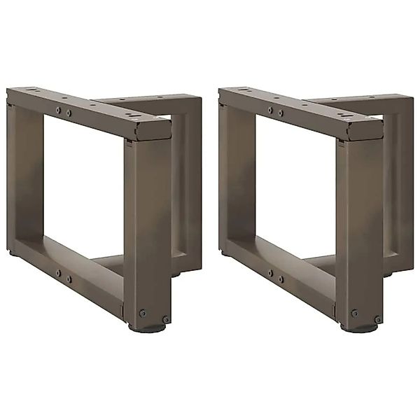 vidaXL Couchtischbeine T-Form 2 Stk Naturstahl 40x25x30-31 cm Stahl 4013007 günstig online kaufen