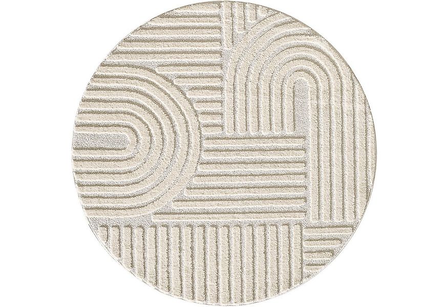 Ayyildiz Teppiche Designteppich ART 1121 Boho Design, rund, Höhe: 20 mm, au günstig online kaufen