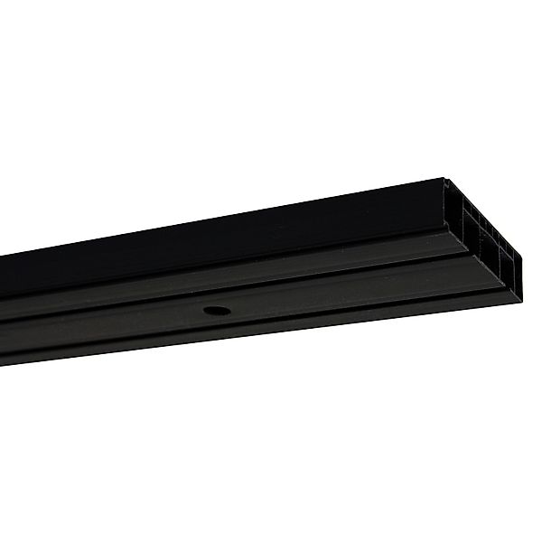 Gardinia Vorhangschienen-Set 2-Lauf Schwarz 210 cm günstig online kaufen