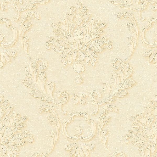Bricoflor Weiß Goldene Tapete Barock Vliestapete mit Vinyl Ornament im Nost günstig online kaufen