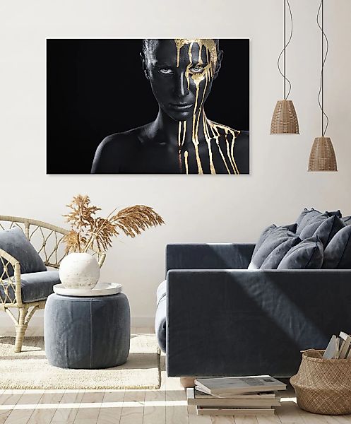 queence Acrylglasbild »Anubis«, Kunst-Gemälde-Frau-Bilder von Frauen-Mode-M günstig online kaufen