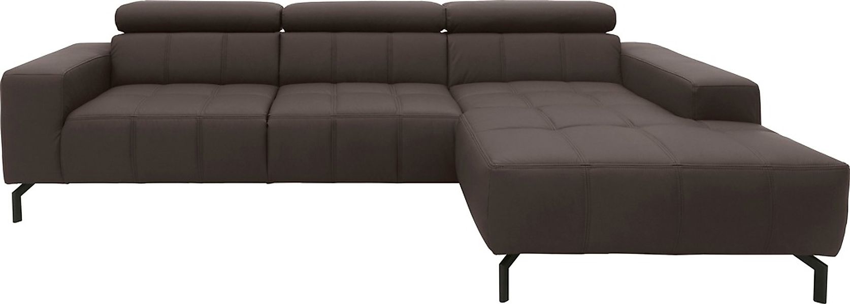 DOMO collection Ecksofa "Cunelli tolle Sitznähte als Designelement, fester günstig online kaufen