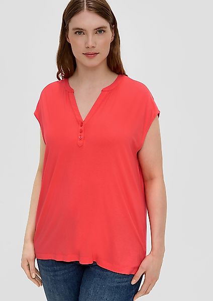 s.Oliver Kurzarmshirt T-Shirt aus Viskosestretch mit günstig online kaufen