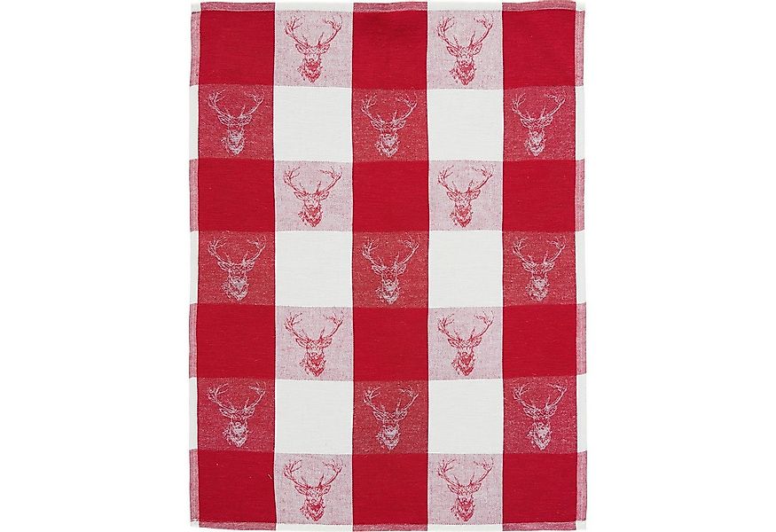 Erwin Müller Geschirrtuch Geschirrtuch "Hirsch und Wichtel" 4er-Pack, Halbl günstig online kaufen