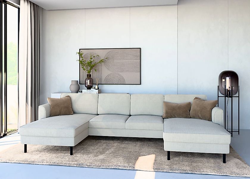 Home affaire Wohnlandschaft "Booster II, whlw. mit Schlaffunktion & Bettkas günstig online kaufen