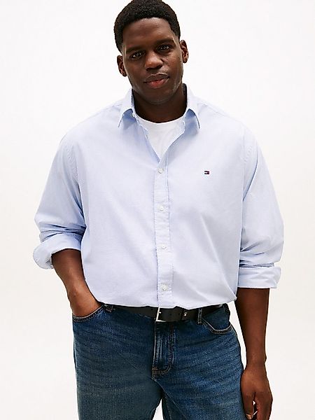 Tommy Hilfiger Big & Tall Langarmhemd BT - FLEX POP FAKESOLID regular fit, günstig online kaufen