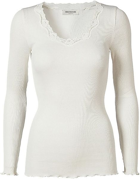 rosemunde Langarmshirt Babette Silk Blouse Langarm, mit Spitze, feminin, be günstig online kaufen