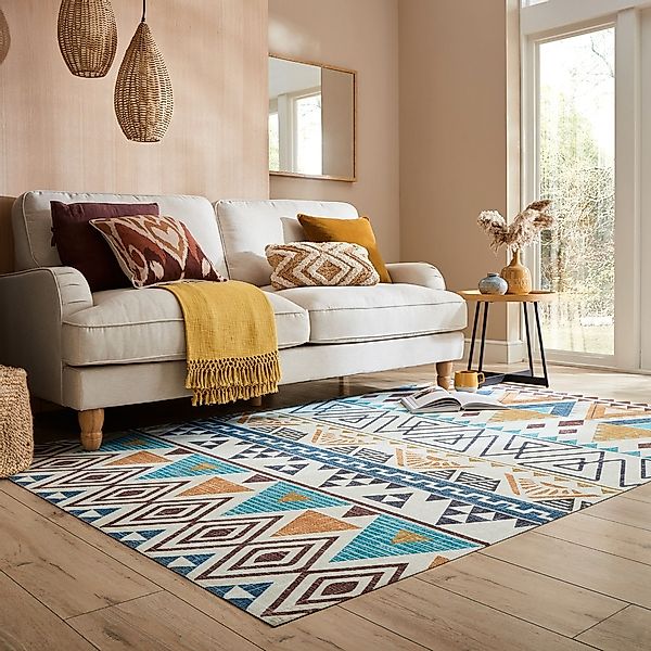 FLAIR RUGS Teppich "Lyle Aztec" rechteckig 8 Höhe Lawson Kilim Washbarer Te günstig online kaufen