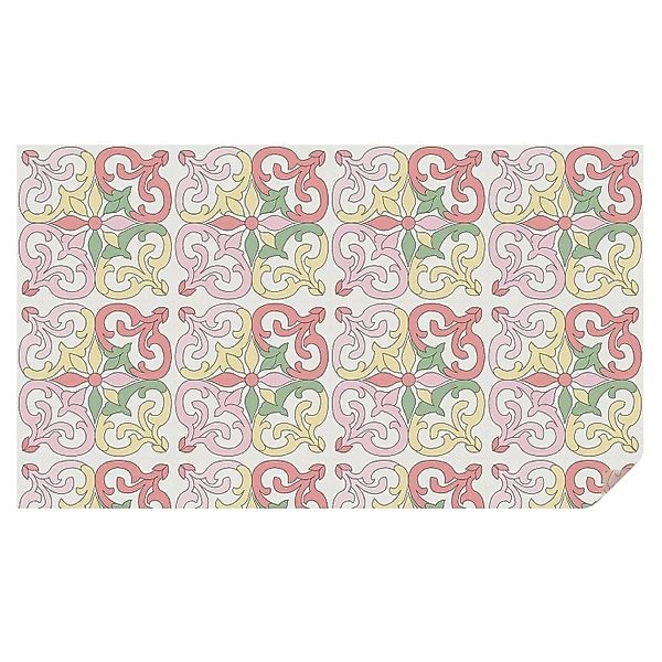 Tulup Fensterfolie Blumenschmuck Sichtschutzfolie Fenster 200x116 cm Rot Bl günstig online kaufen