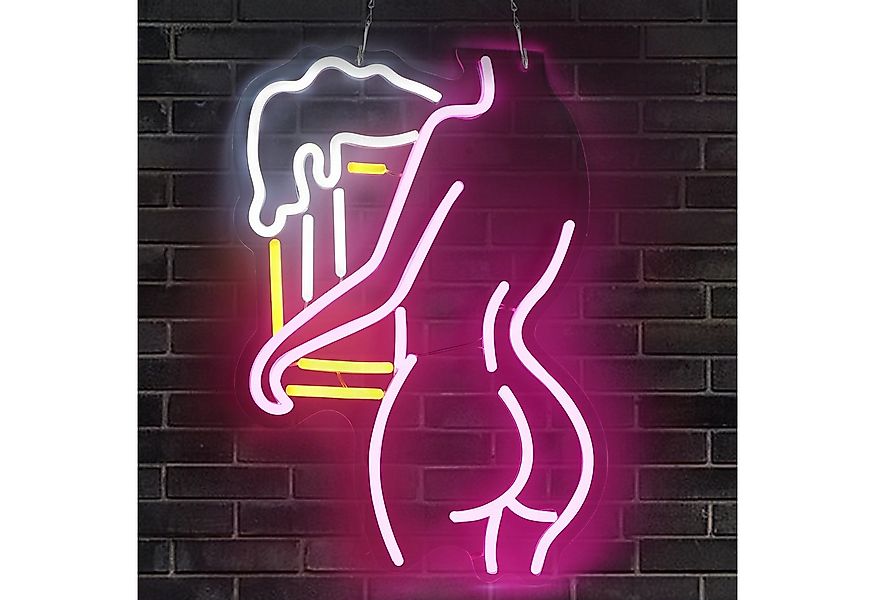 Laybasic Nachtlicht Beer Neon Schilder, 6 Helligkeit Einstellen, USB Batter günstig online kaufen