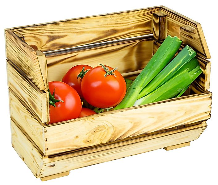 Kistenkolli Altes Land Allzweckkiste Schmales Küchenregal 40x22x29 cm in ge günstig online kaufen