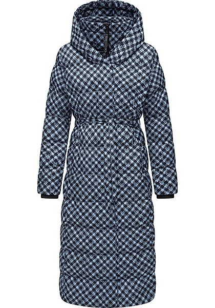 Ragwear Steppmantel Niara Long Print wasserdichter Mantel mit angesagtem Ha günstig online kaufen