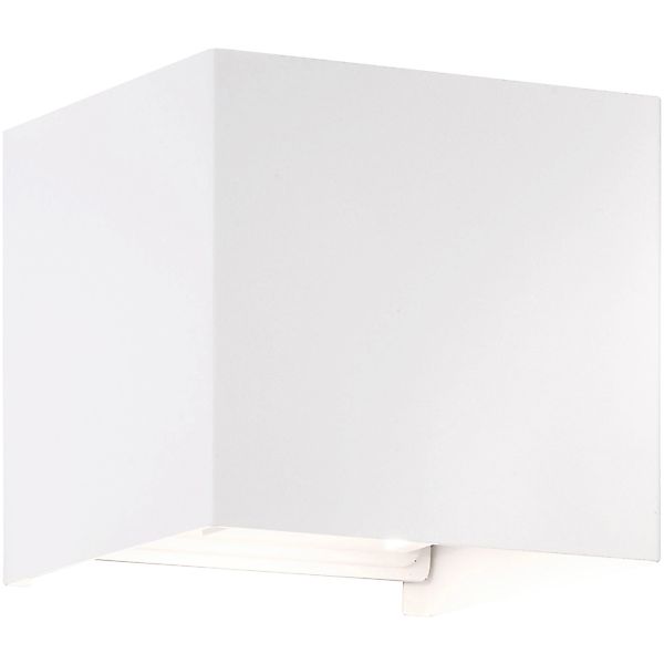 Fischer & Honsel LED-Wandleuchte Wall 2x 3 W Weiß 540,m Eckig günstig online kaufen