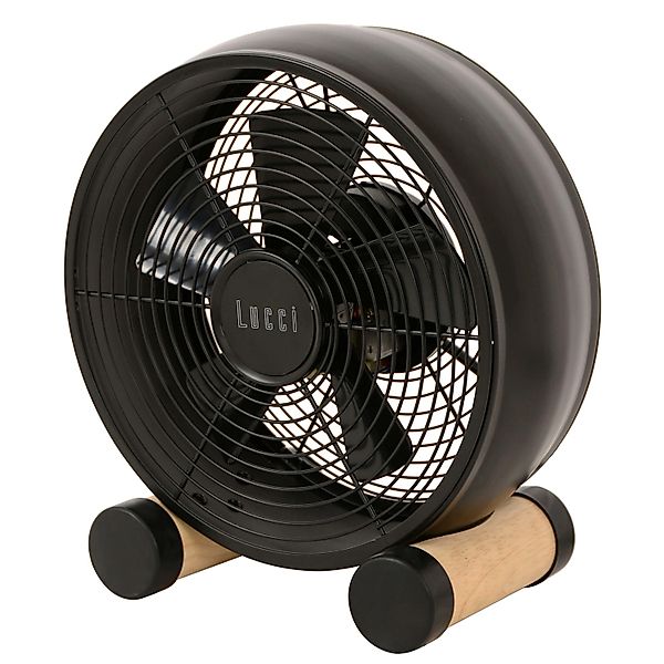 Lucci Air Retro Design Tischventilator Breeze Table Schwarz günstig online kaufen