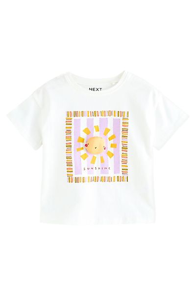 Next T-Shirt Kurzarmshirt aus 100 % Baumwolle günstig online kaufen
