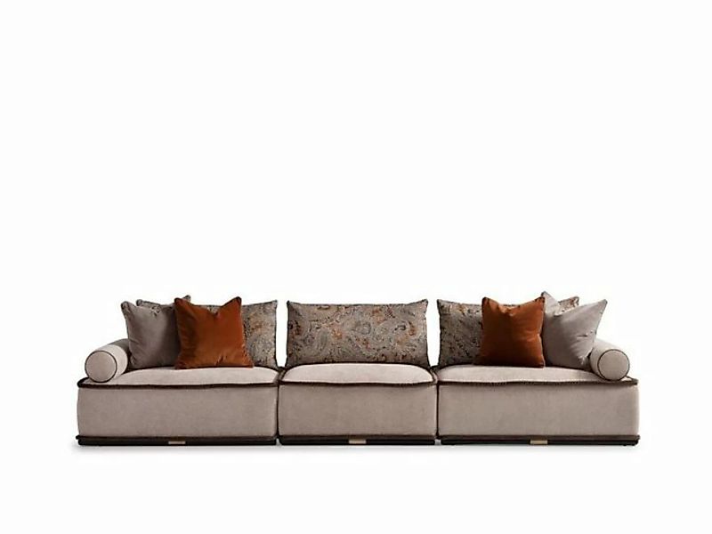 JVmoebel 4-Sitzer Viersitzer Sofa 4 Sitzer Couch Polstersofa Moderne Grau, günstig online kaufen