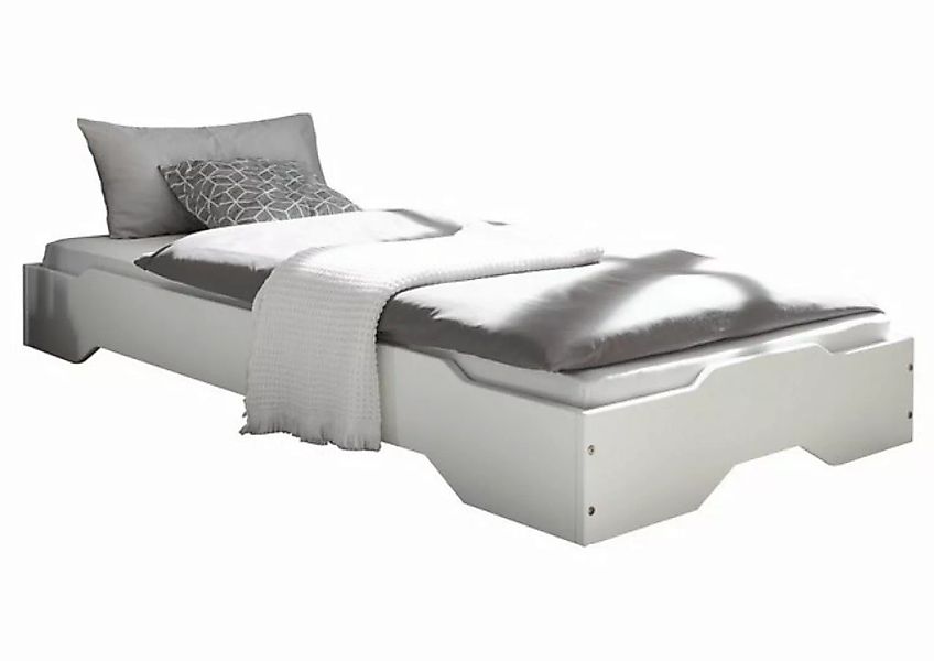 Aileenstore Kinderbett Solo, 90 x 200 cm, Kiefer massiv, weiß günstig online kaufen