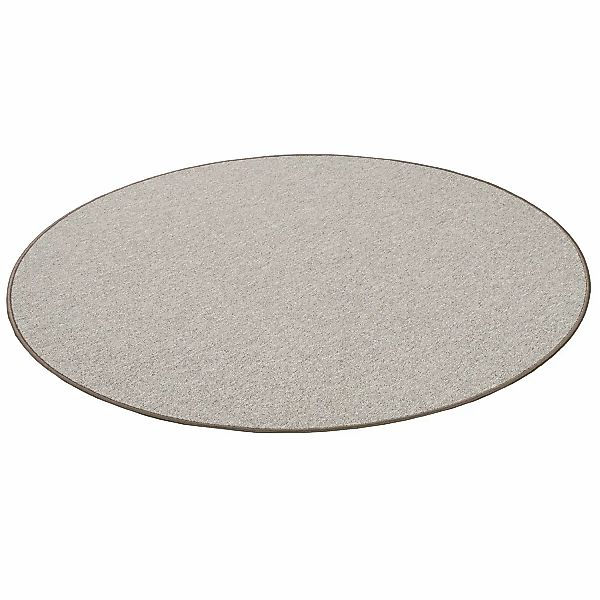 Snapstyle Feinschlingen Velour Teppich Strong Taupe 160cm Rund günstig online kaufen