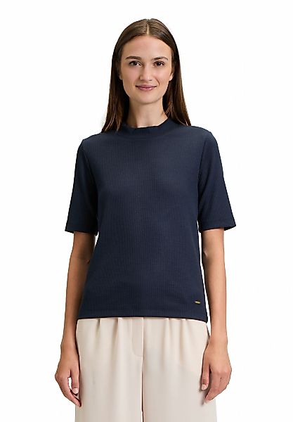 Betty&Co Kurzarmshirt "Betty & Co Damen Strukturshirt mit Stehkragen", (1 t günstig online kaufen