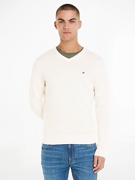 Tommy Hilfiger Strickpullover ESSENTIAL COTTON V günstig online kaufen