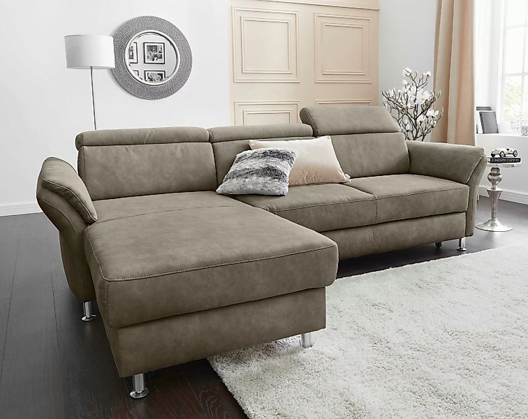 sit&more Ecksofa "Avignon L-Form", Kopfteilverstellung, wahlweise mit Bettf günstig online kaufen