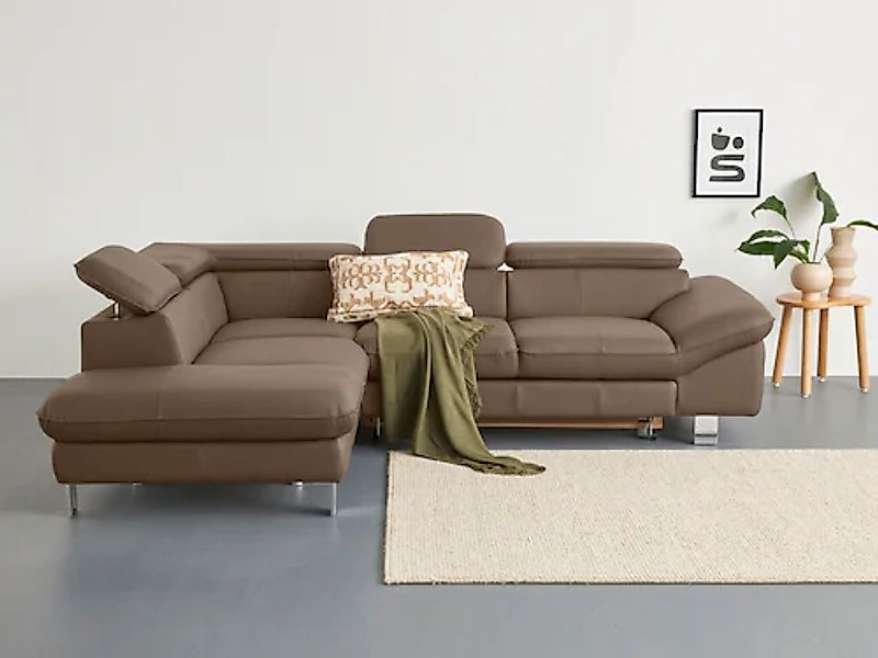 COTTA Ecksofa "Driver L-Form" mit Kopfteilverstellung, wahlweise mit Bettfu günstig online kaufen