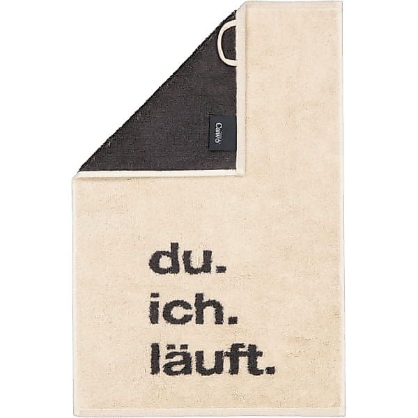Cawö Gästetücher Postcard Towels Edition 100 - Farbe: du.ich.läuft - 13 - G günstig online kaufen