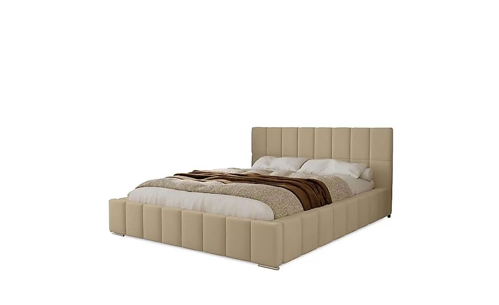 Polsterbett mit Stauraum  Ayr ¦ beige ¦ Maße (cm): B: 175 H: 100 Betten > P günstig online kaufen