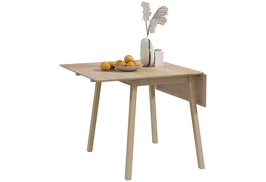 HOMCOM Klapptisch Esszimmertisch mit 2 aufklappbare Flächen, Holztisch (Küc günstig online kaufen