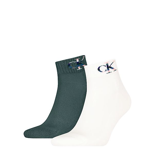 Calvin Klein Jeans Kurzsocken "CKJ MEN QUARTER 2P MONOGRAM", (2 Paar, 2 Paa günstig online kaufen