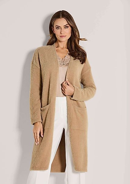 MADELEINE Kurzmantel Eleganter Glattstrick-Mantel Offene Form, günstig online kaufen