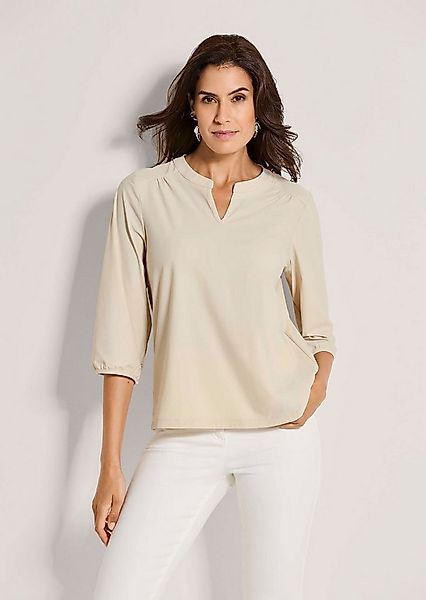 MADELEINE Kurzarmbluse Elegante Schlupfbluse mit V-Ausschnitt Blusenshirt m günstig online kaufen