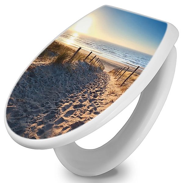 banjado WC-Sitz mit Absenkautomatik Motiv Nordseestrand (umweltfreundliches günstig online kaufen