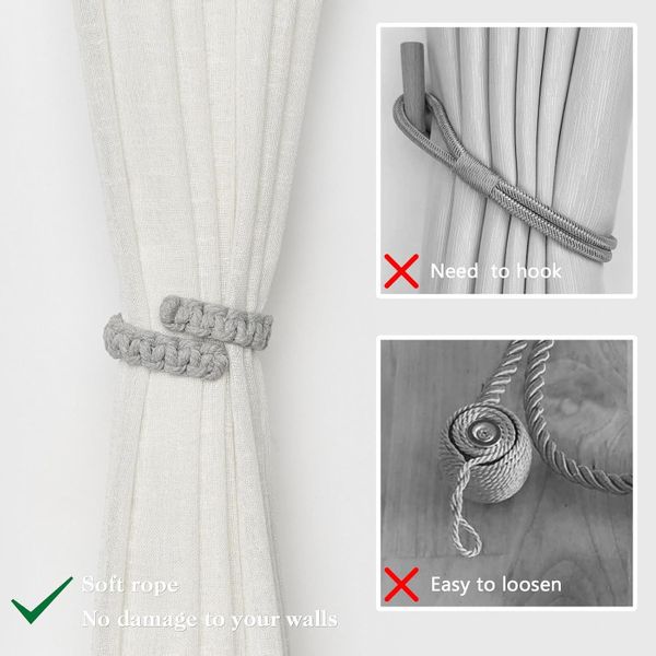 BYSURE Raffhalter, (2-tlg), Raffhalter Rustikaler Stil günstig online kaufen