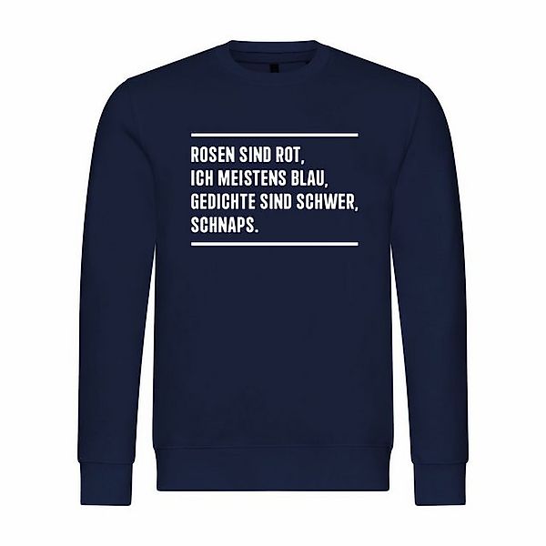 deinshirt Rundhalspullover Herren Pullover Rosen sind rot Mit Print Motiv, günstig online kaufen